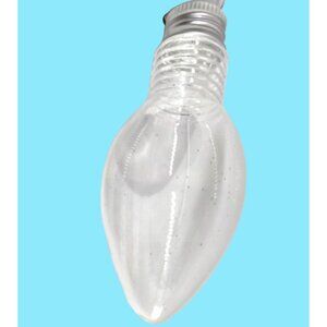 Clear Fillable light bulb Ornament Christmas Holiday Crafts Plastic DIY